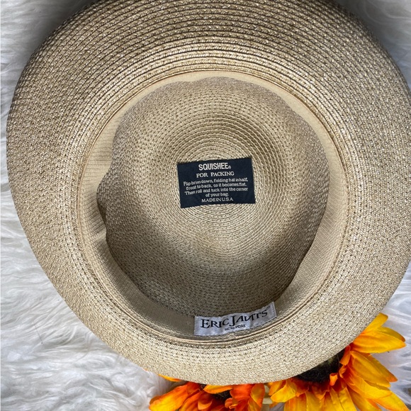 🌺Eric Javits squishee straw hat 🌺 - Picture 3 of 7